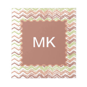 Gewürz-Gekritzel-Zickzack Zickzack Notizblock