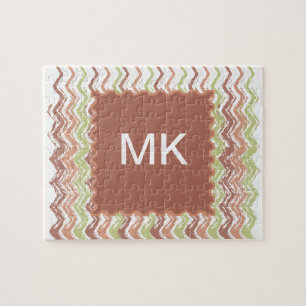 Gewürz-Gekritzel-Zickzack Zickzack Puzzle