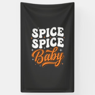 Gewürz Gewürz Baby Halloween Retro-Typografie-Desi Banner