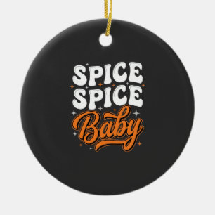 Gewürz Gewürz Baby Halloween Retro-Typografie-Desi Keramik Ornament