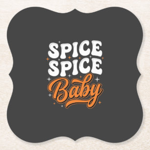 Gewürz Gewürz Baby Halloween Retro-Typografie-Desi Untersetzer