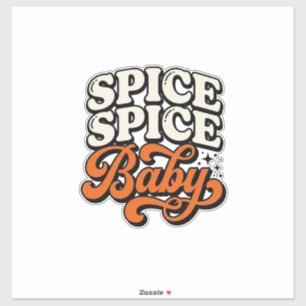 Gewürz Gewürz Baby Vintage Retro-Typografie-Shirt  Aufkleber