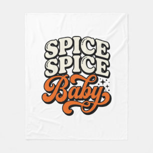Gewürz Gewürz Baby Vintage Retro-Typografie-Shirt  Fleecedecke