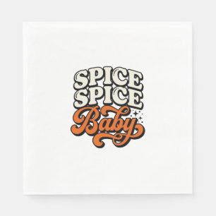 Gewürz Gewürz Baby Vintage Retro-Typografie-Shirt Serviette