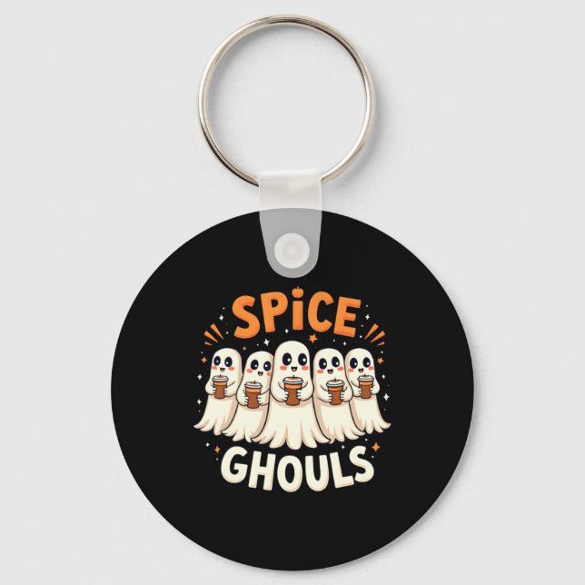Gewürz Ghule Halloween Geist Kürbis Schlüsselanhänger (Vorderseite)