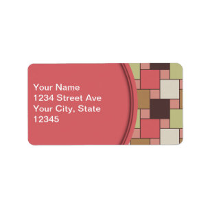 Gewürz-Kabinett geometrisch Adressaufkleber