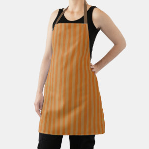 Gewürz Orange Sanft Braun Streifen Schürze