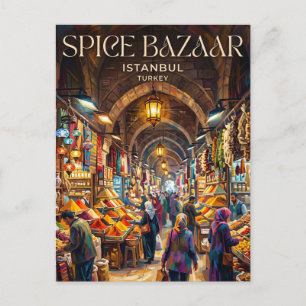 Gewürzbasar Türkei Postkarte