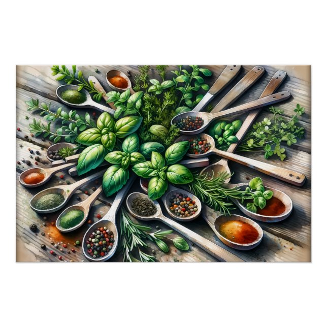 Gewürze für coole Lebensmittel Poster (Vorderseite)