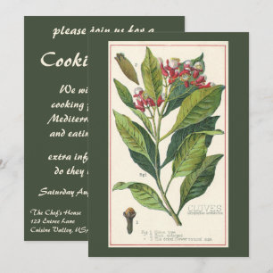 Gewürze Kräuter fürs Essen, Nelken Pflanze Einladung