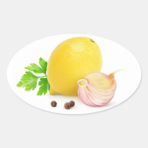 Gewürze Ovaler Aufkleber