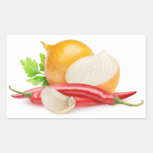 Gewürze Rechteckiger Aufkleber