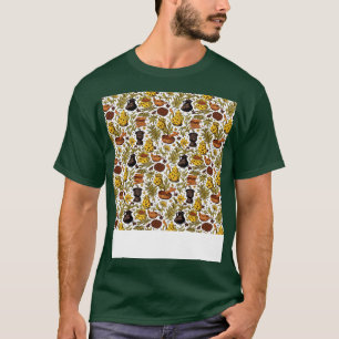 Gewürze Seamless Muster Seasoning Kräutern Jar Ind T-Shirt