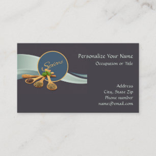 Gewürze und Catering Koch Visitenkarte