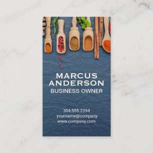 Gewürze und Kräuter   Kochzutaten Visitenkarte