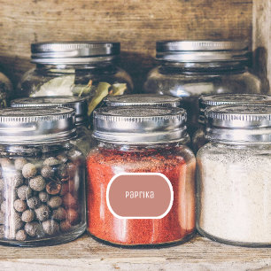 Gewürzflaschen-Etiketten Aufkleber