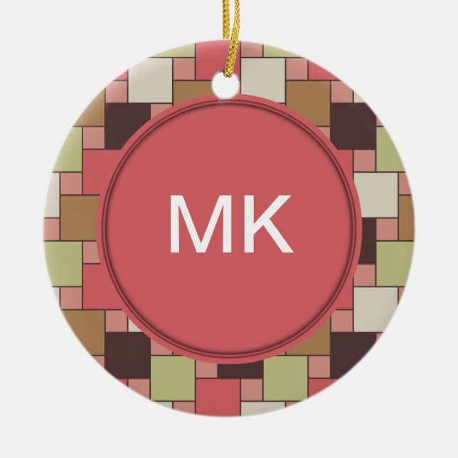 Gewürzkabinett Geometrisch Keramik Ornament (Vorne)