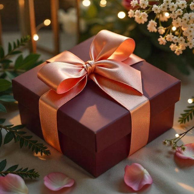 Gewürzkeks braun BE562F Satinband (Spiced Cookie Brown BE562F Satin Ribbon)