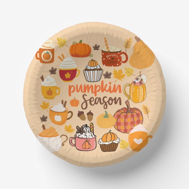 Gewürzpumpensaison Pappteller (Vorderseite)