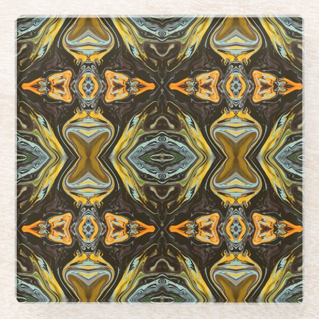 Gewürzstraße Glasuntersetzer (Vorderseite)