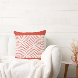 Gewürzter Orange- und Weißafrikanischer Schmucksto Kissen