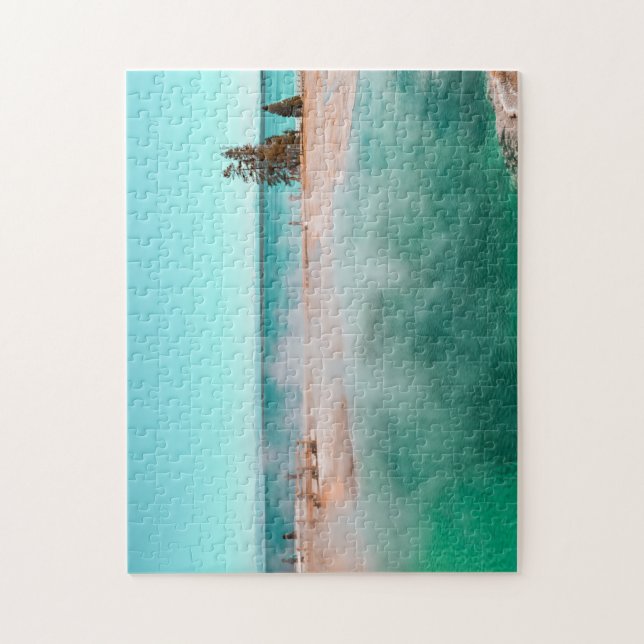 Geyser im Yellowstone-Nationalpark Puzzle (Vertikal)