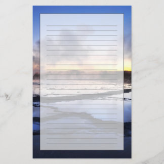 Geyser rauchen bei Sonnenuntergang Briefpapier