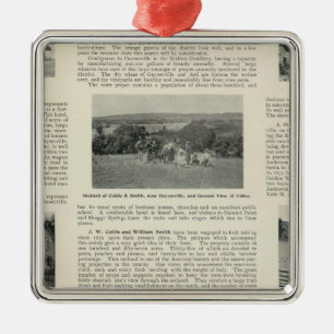 Geyserville, Kalifornien Silbernes Ornament