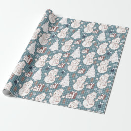 Gezackte Weihnachtsstimmung  Geschenkpapier
