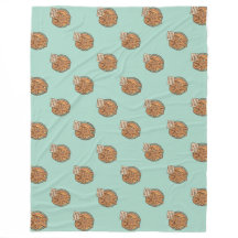 Gezacktes Gingy Lebkuchen-Weihnachts-Plüschdecke