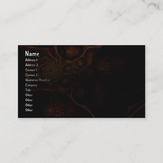 Gezänktes Web Visitenkarte (Vorderseite)