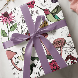 Gezauberter Frühlingsgarten Hummingbird Geschenkpapier