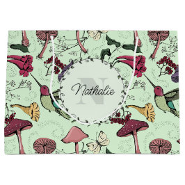 Gezauberter Grüner Frühlingsgarten Hummingbird Große Geschenktüte