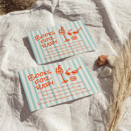 Gezeichnet Baby an Bord Gender Neutral Book Reques Begleitkarte