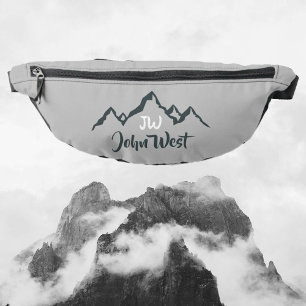 Gezeichnet Bergkette personalisierbare Monogramm Bauchtasche