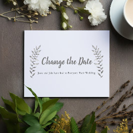 Gezeichnet Blätter und Verzweigung ändern das Datu Save The Date