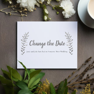 Gezeichnet Blätter und Verzweigung ändern das Datu Save The Date