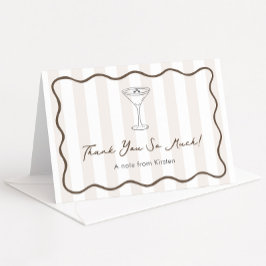 Gezeichnet Espresso Martini Coffee Brautparty Dankeskarte