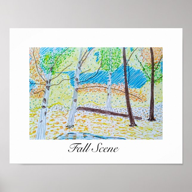 Gezeichnet Falllandschaft Poster (Von Creator hochgeladen)