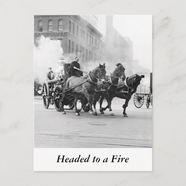 Gezeichnet Feuerwehrschiff, Anfang der 1900er Jahr Postkarte (Vorderseite)