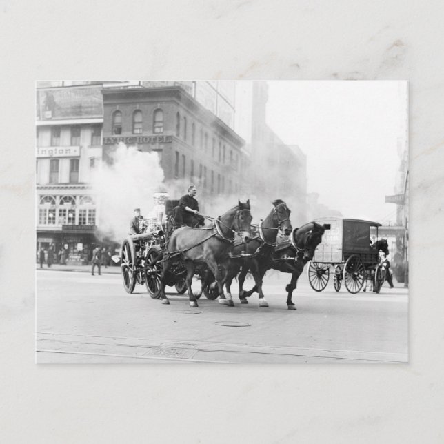 Gezeichnet Feuerwehrschiff, Anfang der 1900er Jahr Postkarte (Vorderseite)