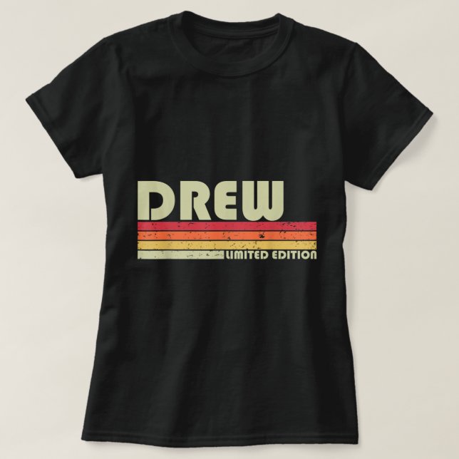 GEZEICHNET Geschenkname Personalisiert Funny Retro T-Shirt (Design vorne)