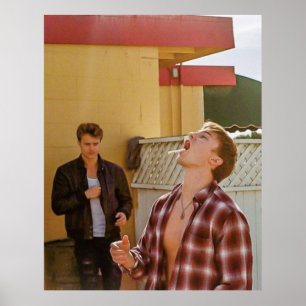 gezeichnet kratzroher Pankow Poster