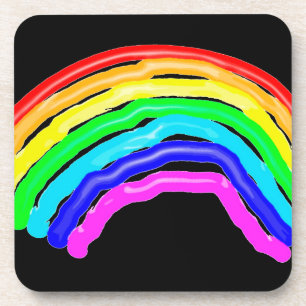 Gezeichnet Regenbogen Getränkeuntersetzer