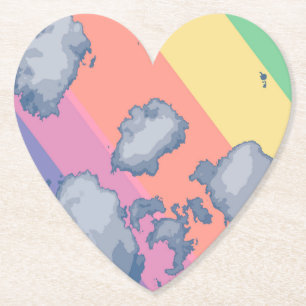 Gezeichnet Regenbogen Untersetzer