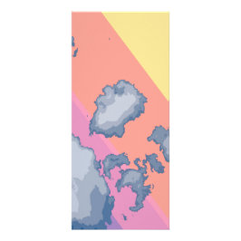 Gezeichnet Regenbogen Werbekarte