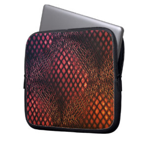 Gezeichnet Rotwein, der wie ein Jute-Netz aussieht Laptopschutzhülle