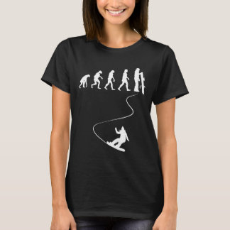Gezeichnet Snowboard mit einfacher Evolution T-Shirt