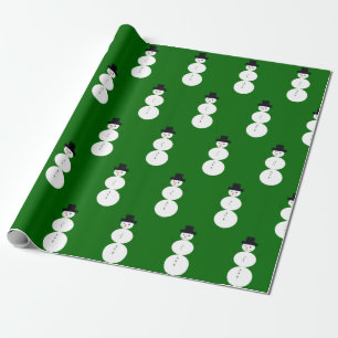 Gezeichnet Snowman Geschenkpapier