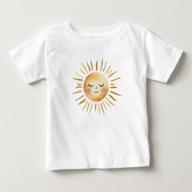 Gezeichnet Sun Baby T-shirt (Vorderseite)